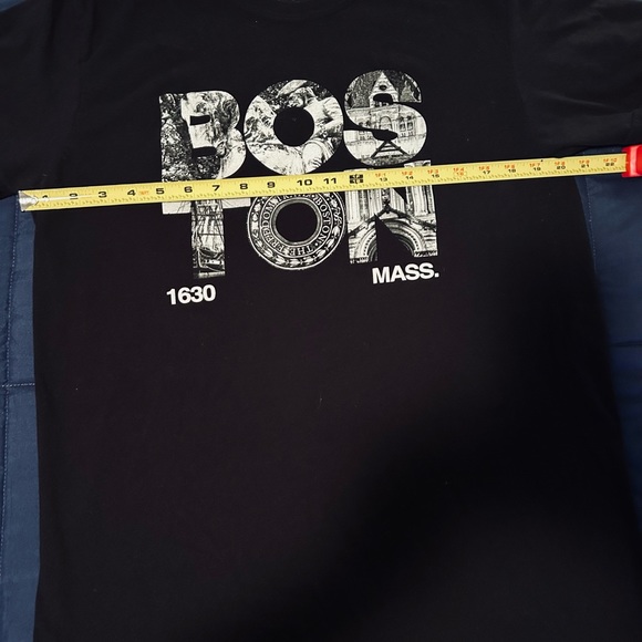 BOSTON MASS • Black T Shirt • Large • - Picture 8 of 9